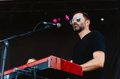 Person performing at Wayback music festival