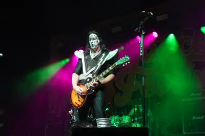 Person performing at Wayback music festival