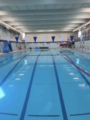 Aerial view of swimming pool