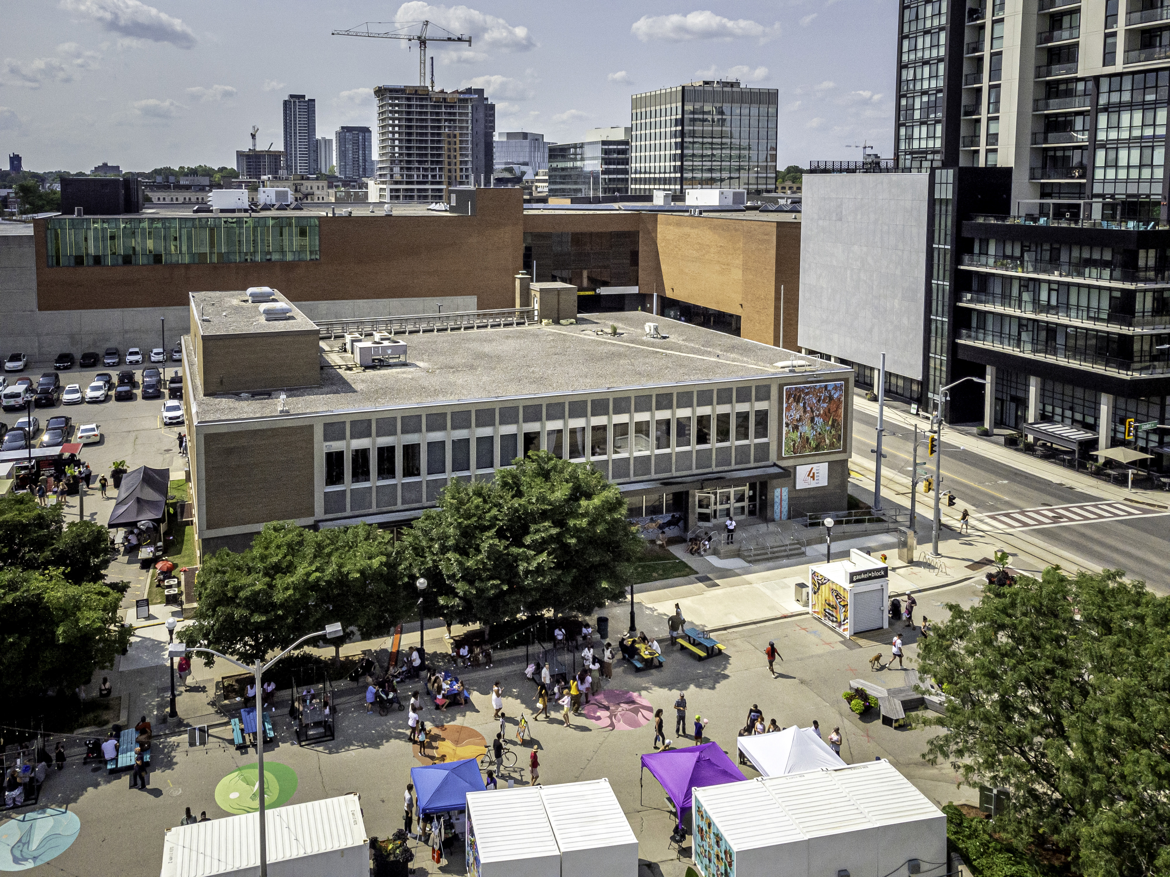 Aerial shot showing the exterior of 44 Gaukel