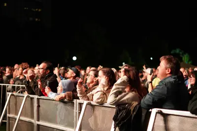 Patrons watching a performance at Endless Summer