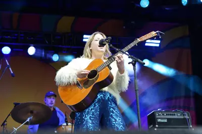 Performer on stage at Endless Summer