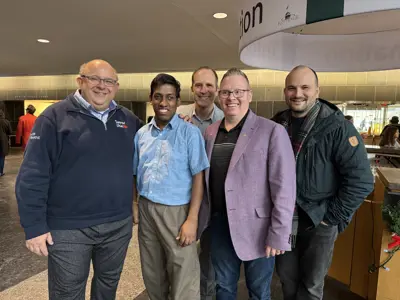 Mayor and council posing for photo