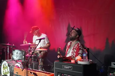 Individual performing during Canada Day festivities 