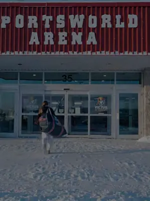 Entrance of Sportsworld Arena