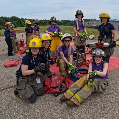 Participants posing for a group picture 