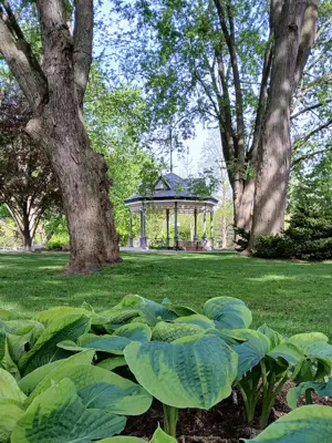 The band stand on Roos Island in Victoria Park