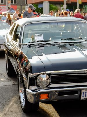 Classic car on King Street during Cruising on King