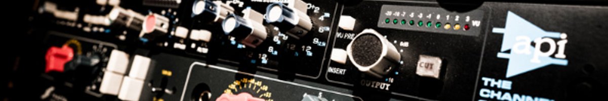 Close-up photo of a soundboard