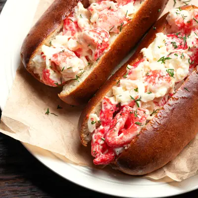 lobster rolls on a plate
