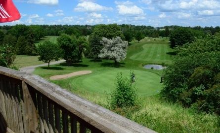 overlooking golf course 